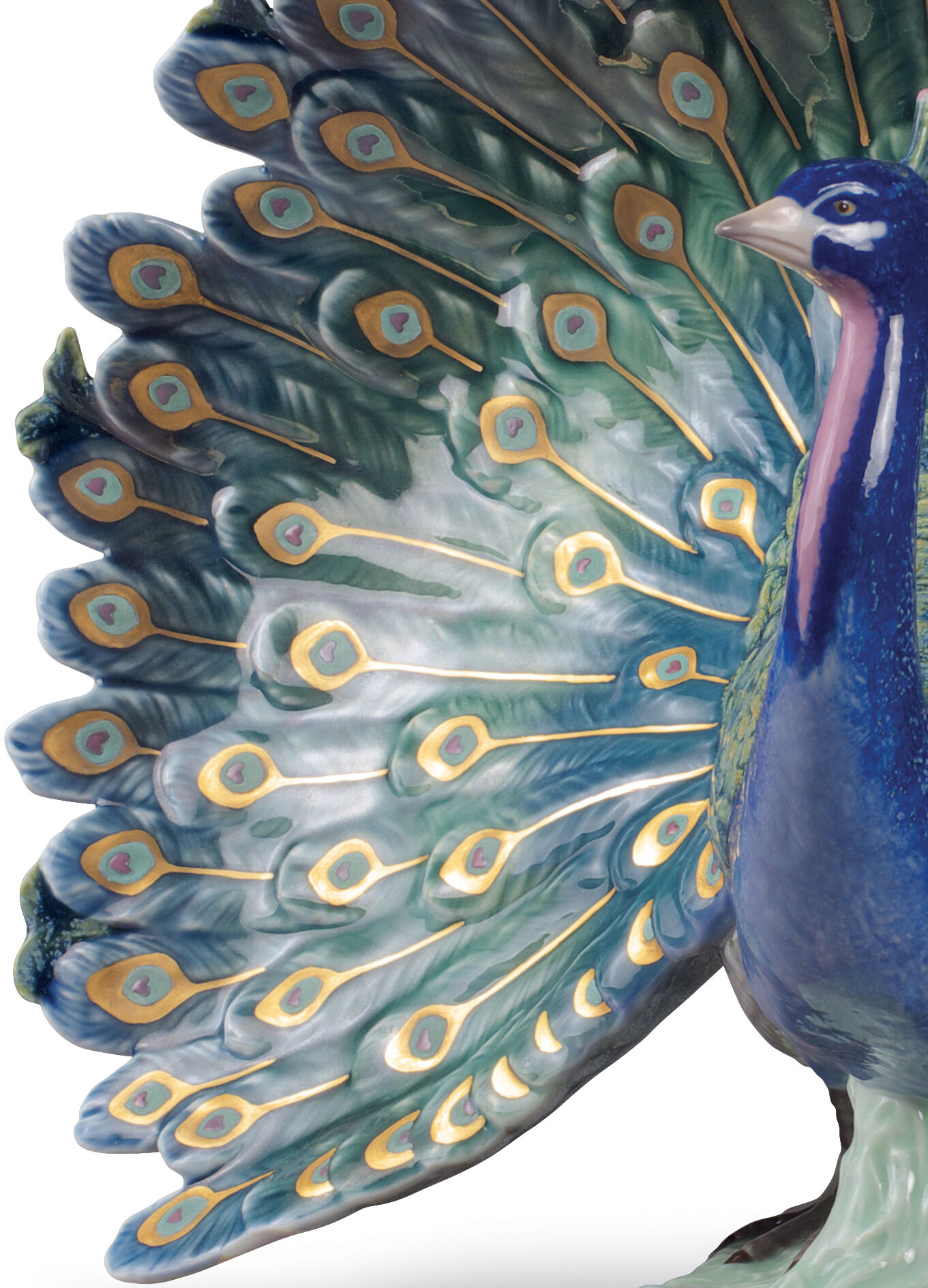 Lladro Peacock Figurine Chelsea Design
