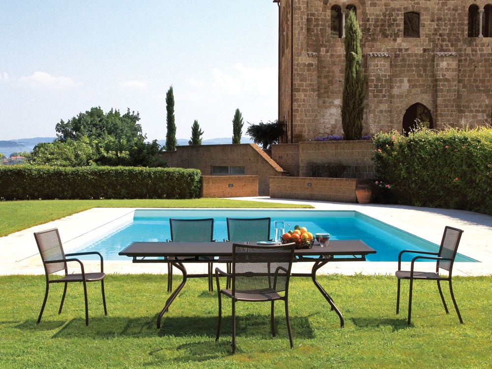 Athena Outdoor Extendable Dining Table 6 Athena Outdoor Extendable Dining Table 6