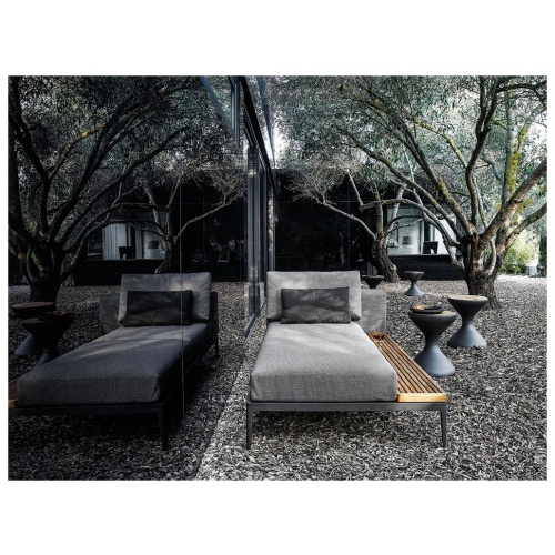 Grid Outdoor Chaise Lounger 7