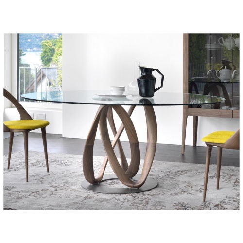 Infinity Elliptic Glass Dining Table 5