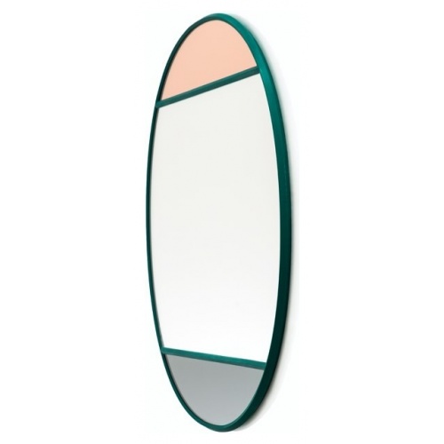chaplins-magis-vitrail-mirror-ac524-round-green-frame-grey-pink
