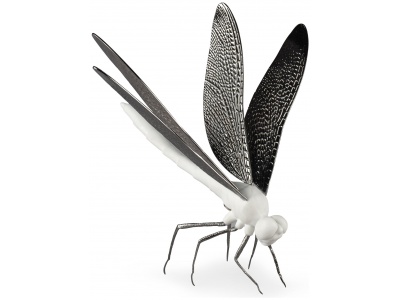 Dragon-fly Figurine. Matte White