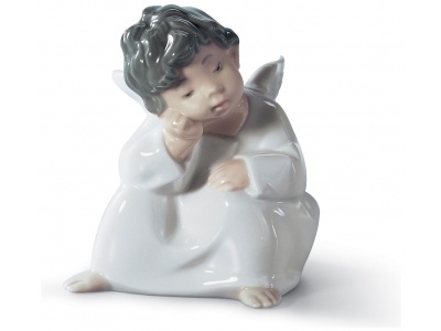 Angel Thinking Figurine