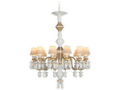 Belle de Nuit 12 Lights Chandelier. Golden Luster (CE/UK)