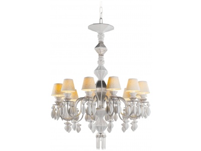 Belle De Nuit 12 Lights Chandelier. Silver Luster (CE/UK) 3