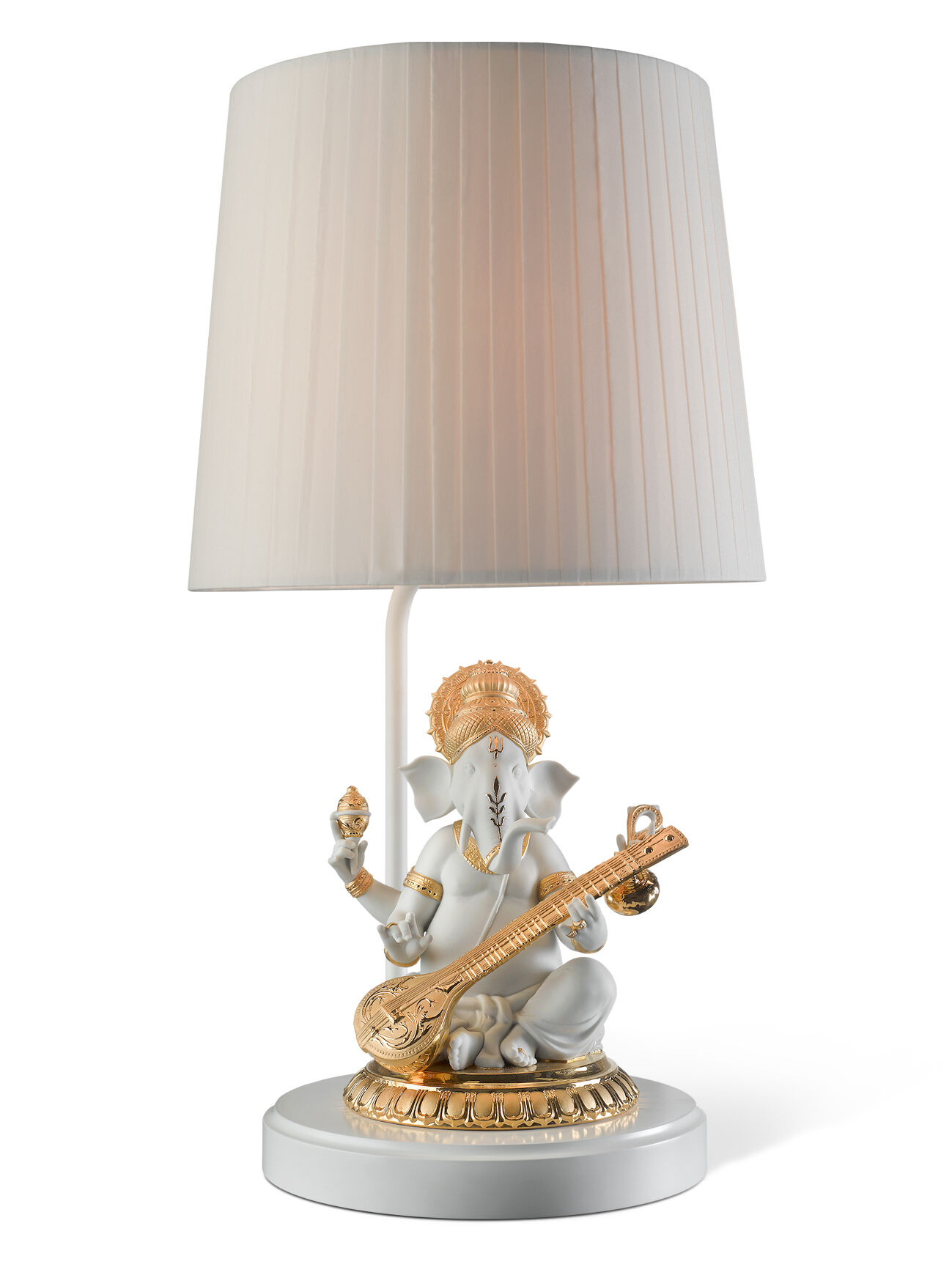Veena Ganesha Table Lamp. Golden Luster (UK) 3 Veena Ganesha Table Lamp. Golden Luster (UK) 3