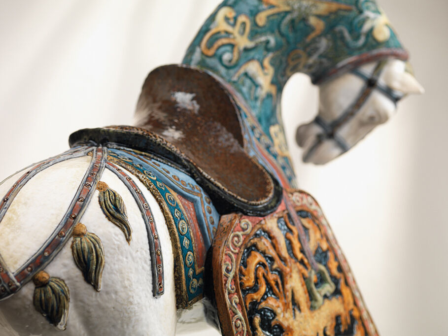 Oriental Horse Sculpture. Glazed. Limited Edition 6 Oriental Horse Sculpture. Glazed. Limited Edition 6