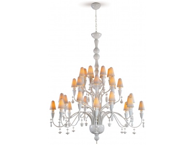 Ivy and Seed 32 Lights Chandelier. Large Model. White (CE/UK)