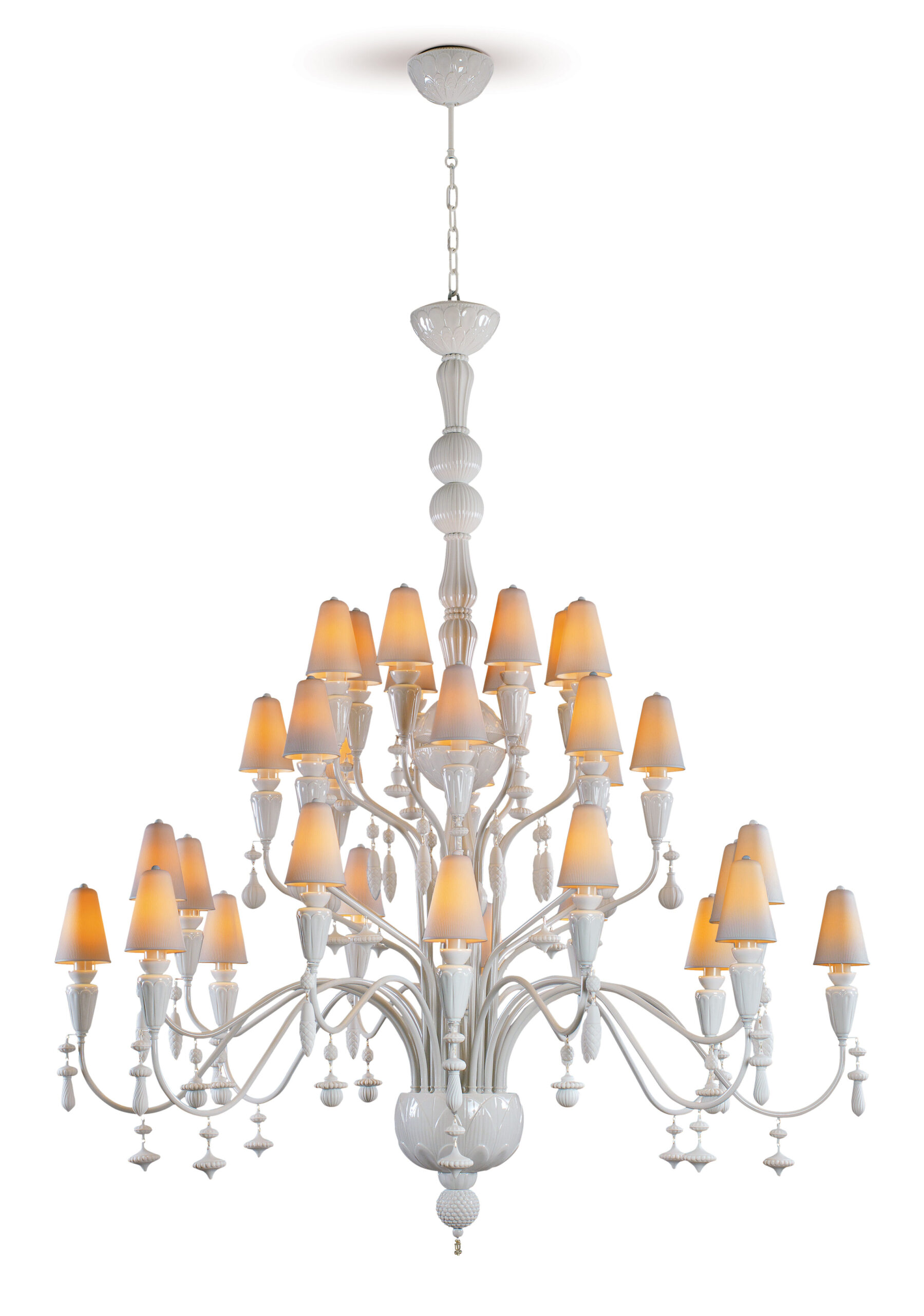 Ivy and Seed 32 Lights Chandelier. Large Model. White (CE/UK) 3 Ivy and Seed 32 Lights Chandelier. Large Model. White (CE/UK) 3