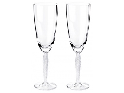 Set of 2 Louvre Champagne flutes