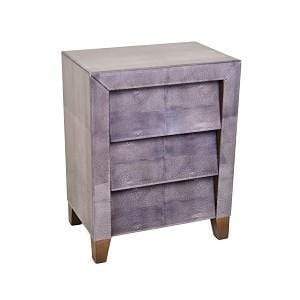 1950s Dark Grey Shargreen 3 Drawer Bedside 5 1950s Dark Grey Shargreen 3 Drawer Bedside 5