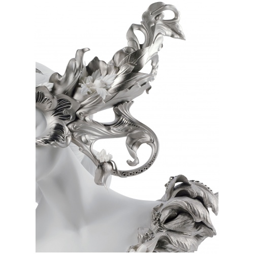 Carnival Fantasy Sculpture. Limited Edition. Silver Lustre 8