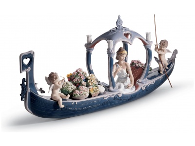 Gondola of Love goddess Sculpture. Limited Edition