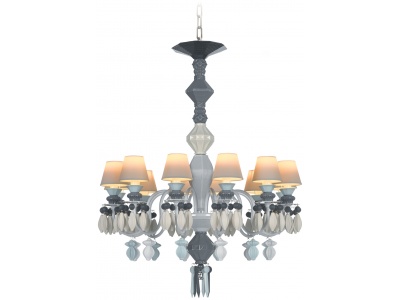 Belle de Nuit 12 Lights Chandelier. Black (CE/UK)