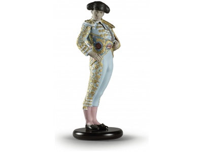 Bullfighter Figurine. Blue. Limited Edition