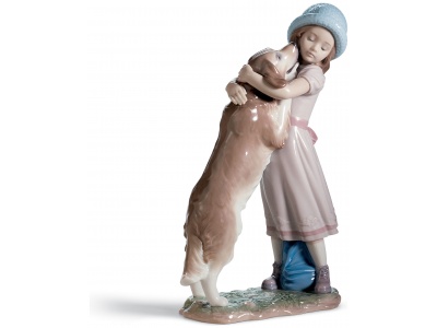A Warm Welcome Dog Figurine