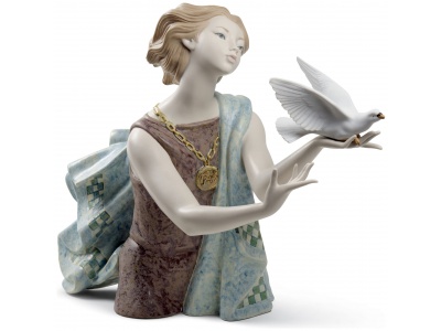 Allegory to The Peace 60th Anniversary Woman Figurine. Limited Edition