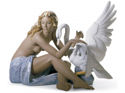 Leda and The Swan Figurine
