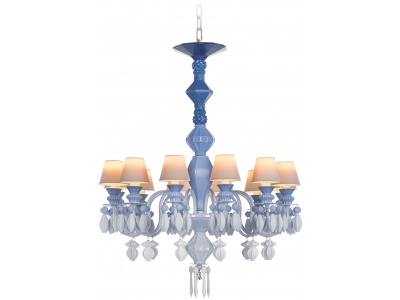 Belle de Nuit 12 Lights Chandelier. Blue (CE/UK)