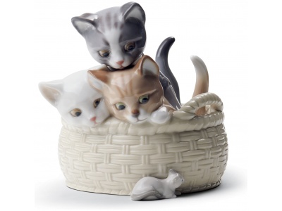 Curious Kittens Figurine