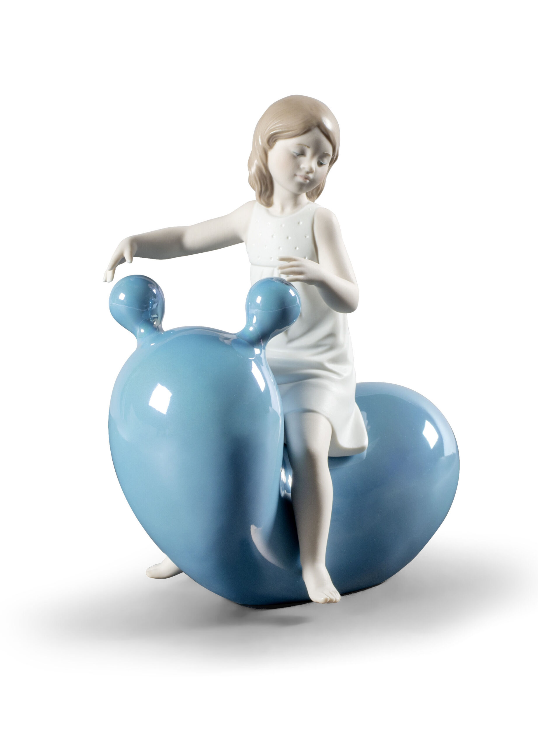 My Seesaw Balloon Girl Figurine. Blue 3 My Seesaw Balloon Girl Figurine. Blue 3