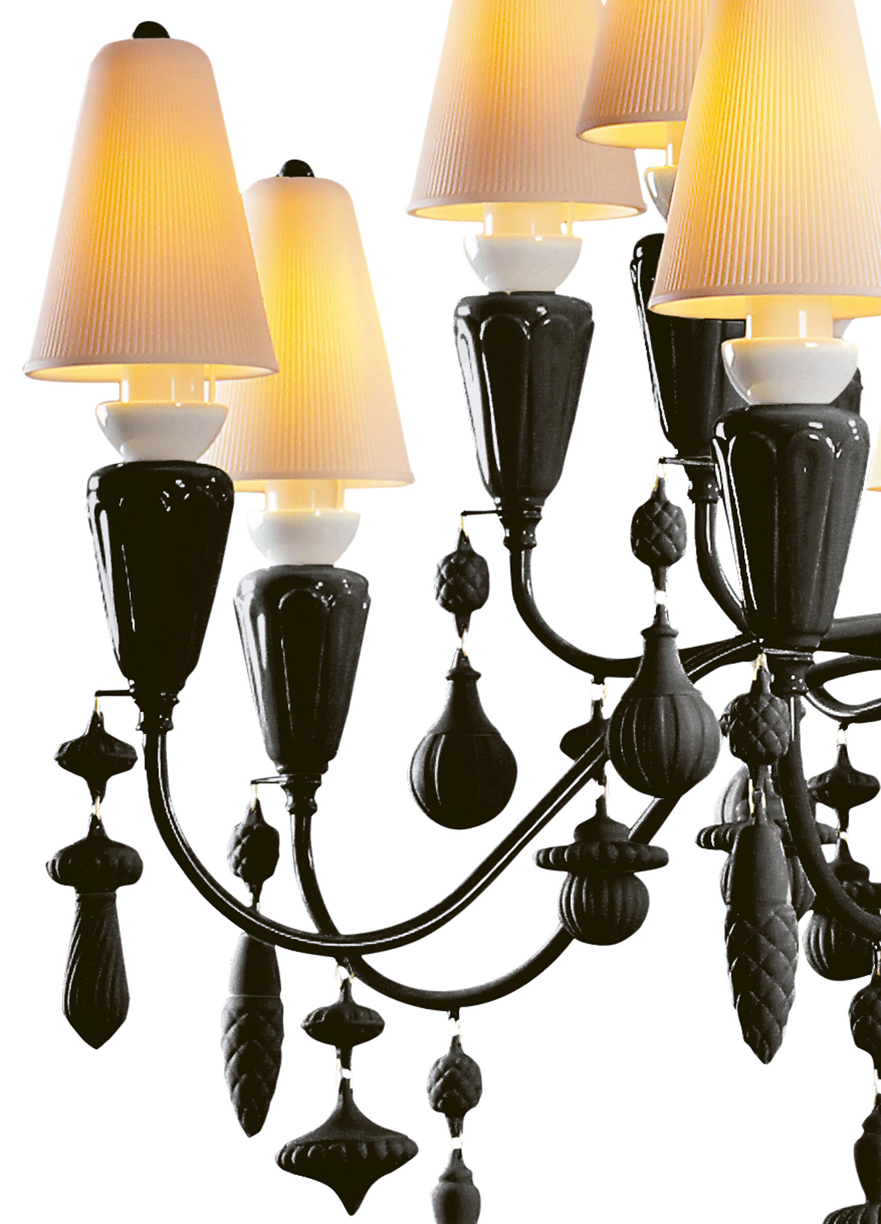 Ivy and Seed 20 Lights Chandelier. Medium Model. Absolute Black (CE/UK) 8 Ivy and Seed 20 Lights Chandelier. Medium Model. Absolute Black (CE/UK) 8