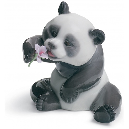 A Cheerful Panda Figurine 4