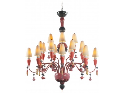 Ivy and Seed 20 Lights Chandelier. Medium Model. Red Coral (CE/UK) 3