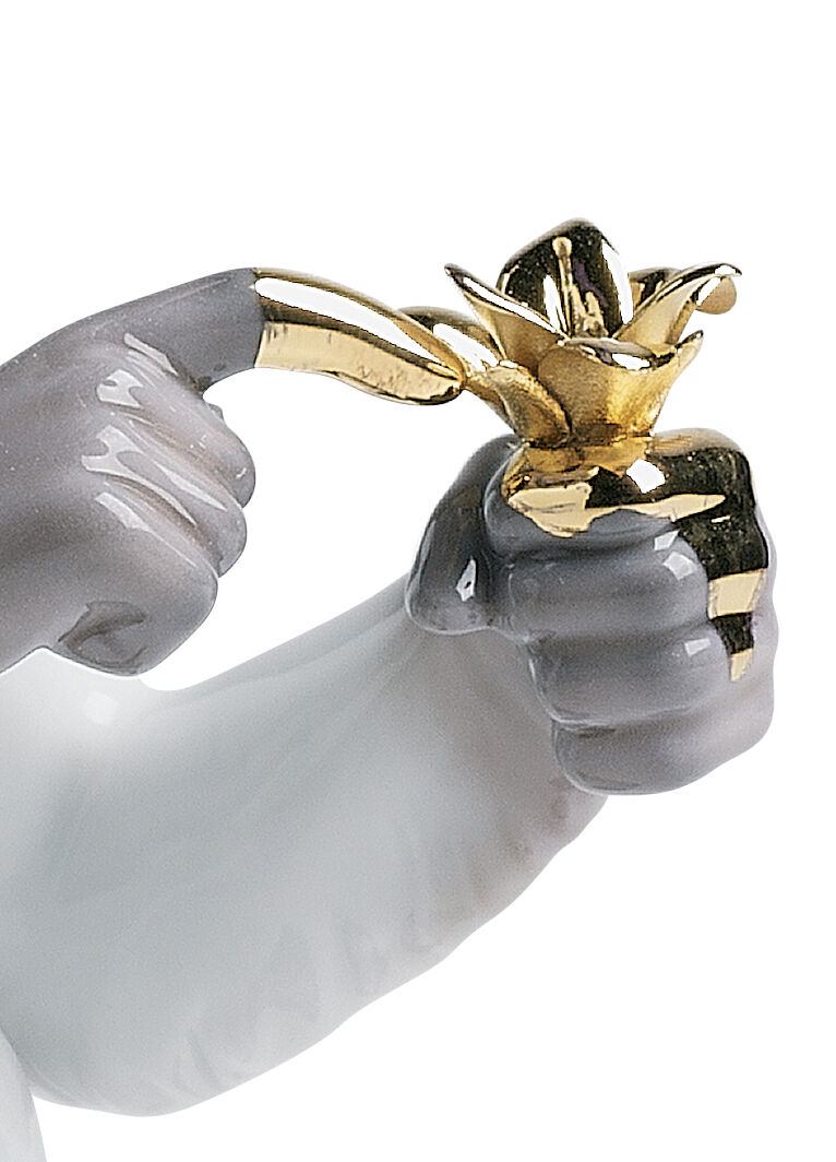 Curiosity Monkey on Black Rock Figurine 7 Curiosity Monkey on Black Rock Figurine 7