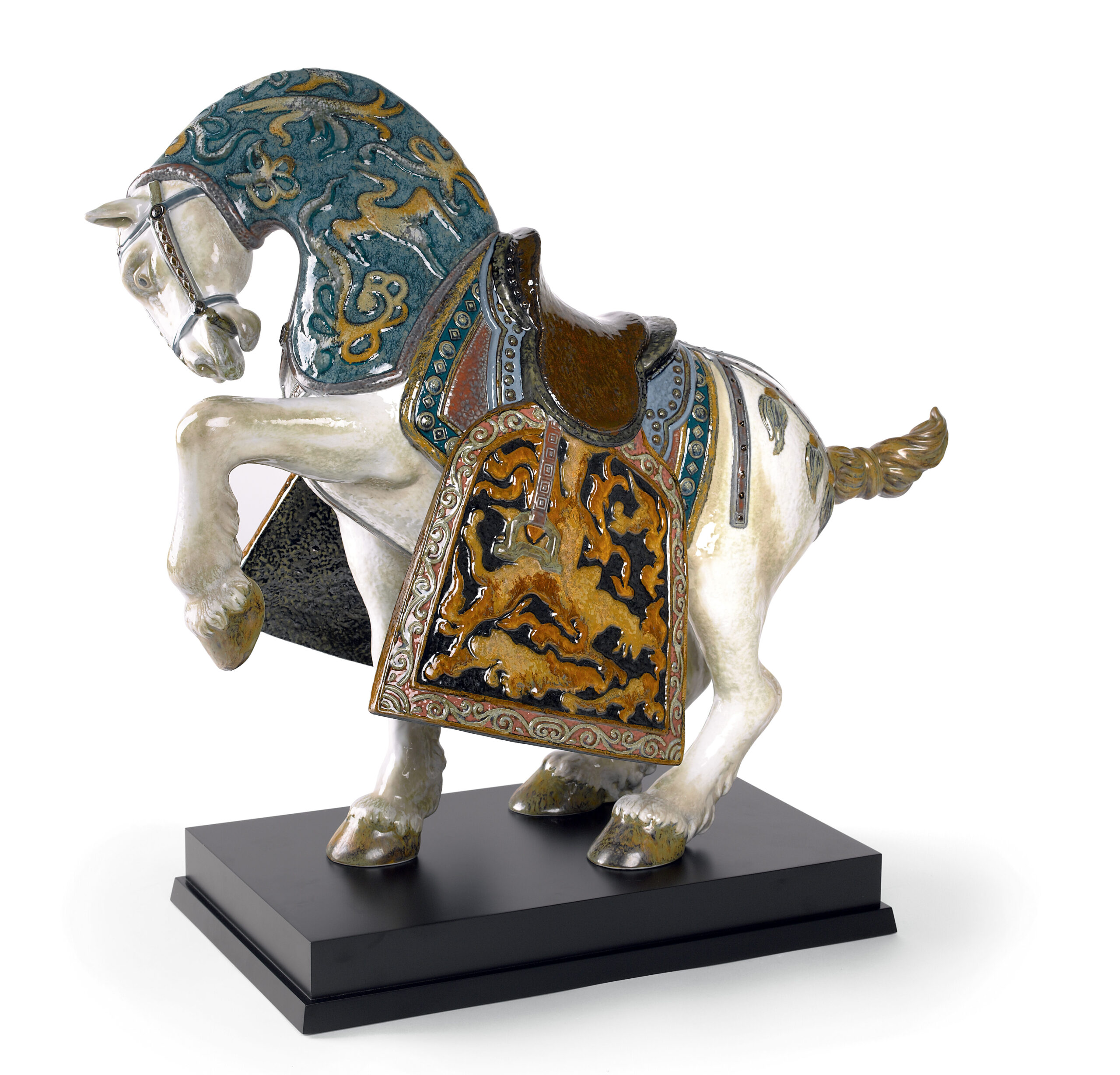 Oriental Horse Sculpture. Glazed. Limited Edition 5 Oriental Horse Sculpture. Glazed. Limited Edition 5