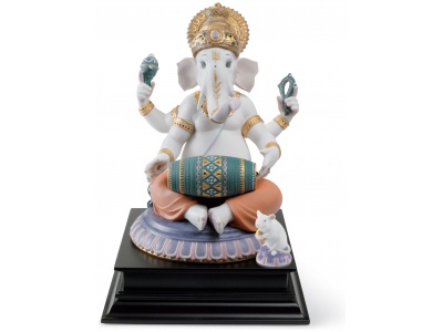 Mridangam Ganesha Figurine. Limited Edition