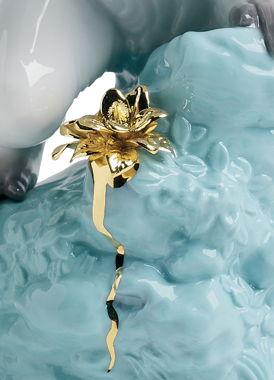 Curiosity Monkey on Turquoise Rock Figurine 8 Curiosity Monkey on Turquoise Rock Figurine 8