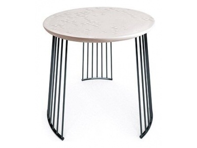 Frost Moment Table. Black metal 3