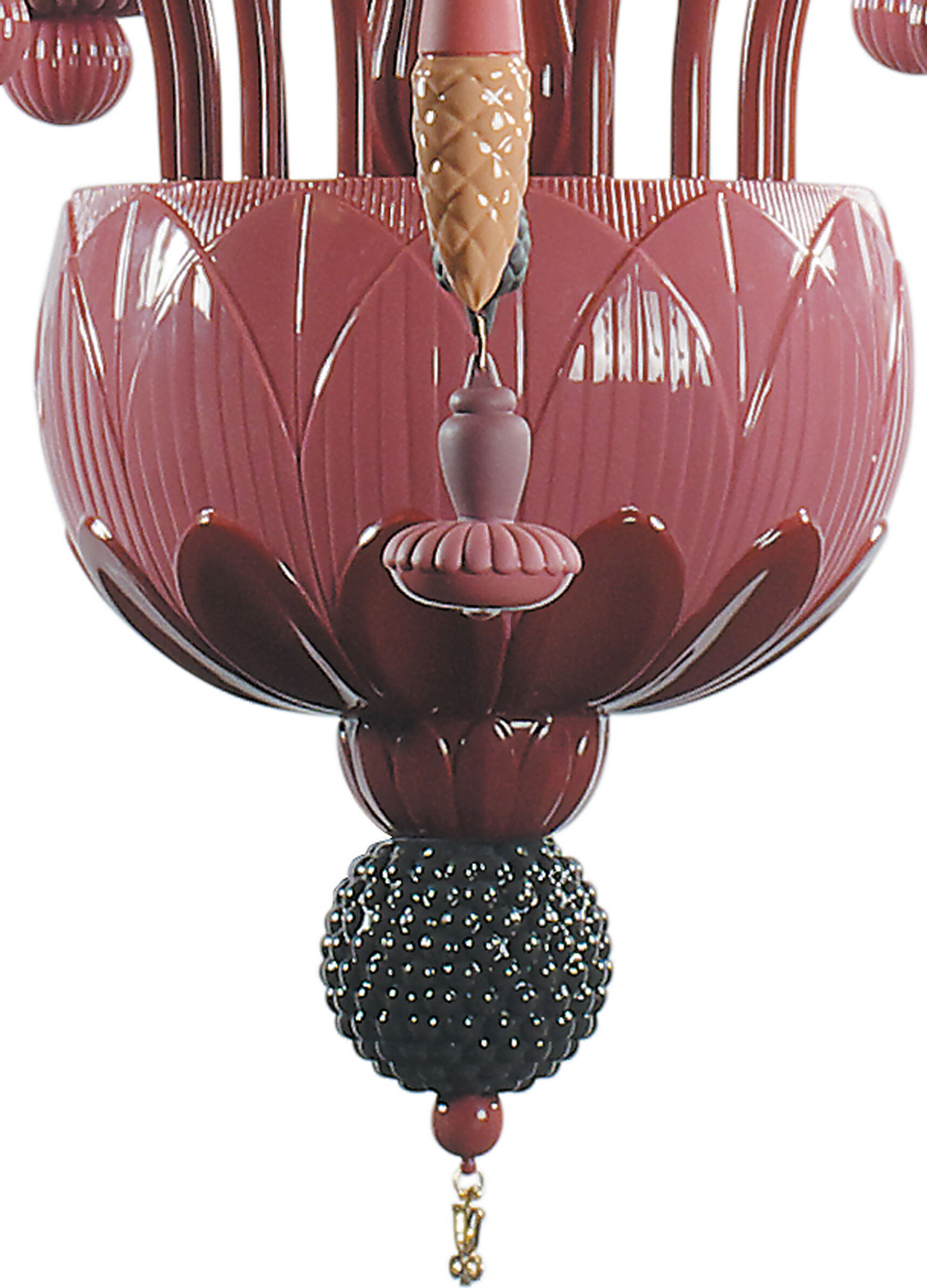 Ivy and Seed 20 Lights Chandelier. Medium Model. Red Coral (CE/UK) 6 Ivy and Seed 20 Lights Chandelier. Medium Model. Red Coral (CE/UK) 6