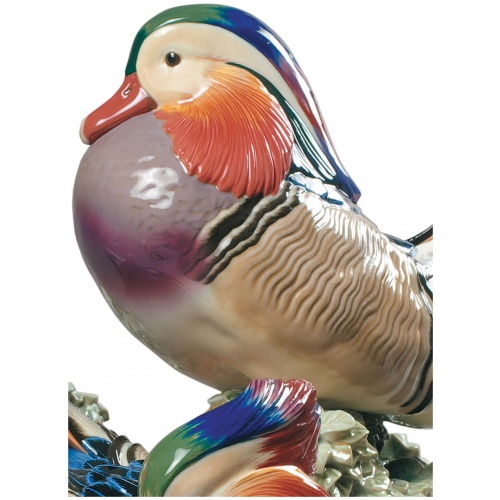 Mandarin Ducks Sculpture. Limited Edition 5