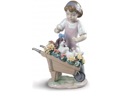 Let’s Go for A Ride Girl Figurine