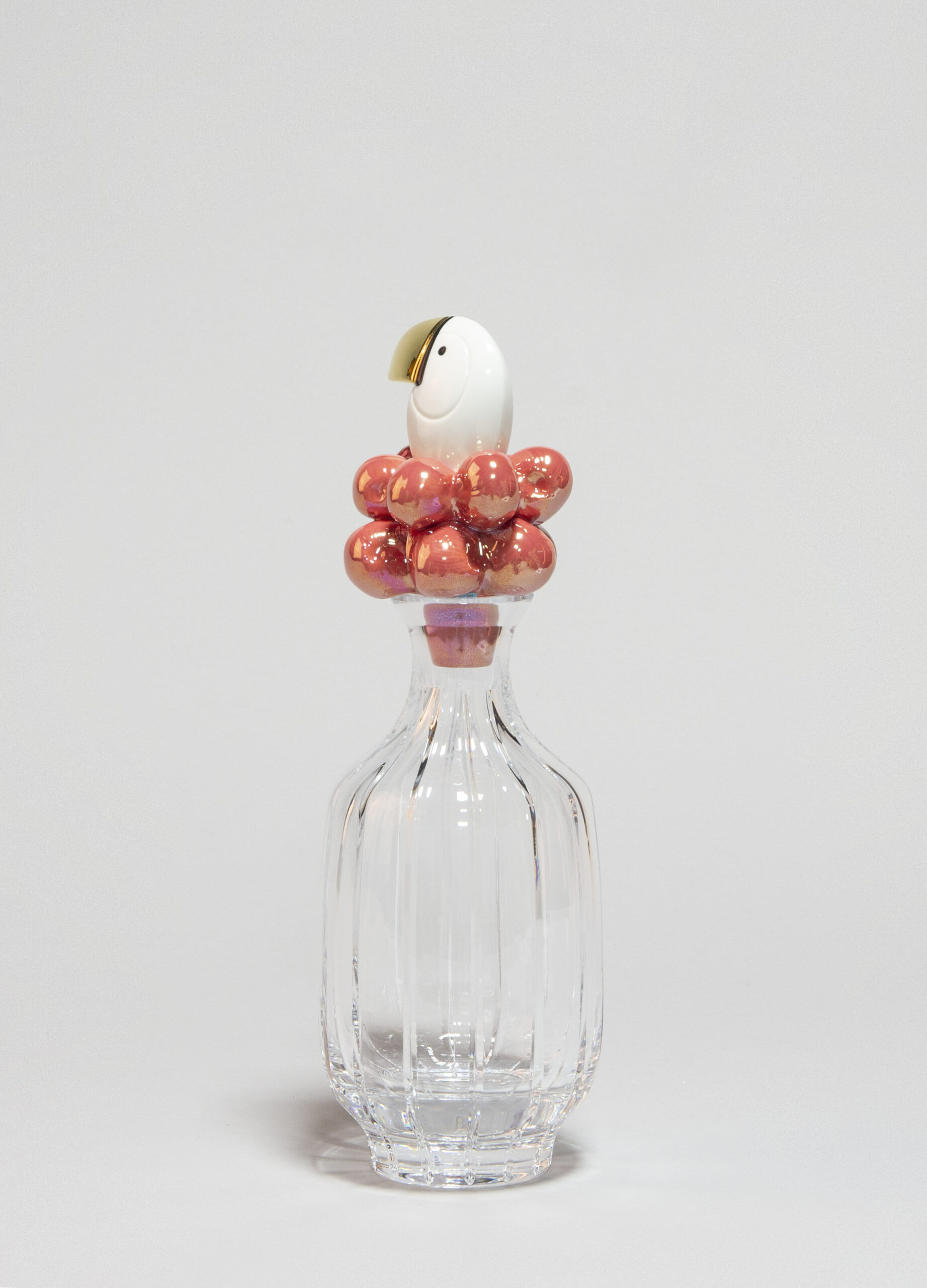 Toucan Glass Bottle. Golden Luster 9 Toucan Glass Bottle. Golden Luster 9