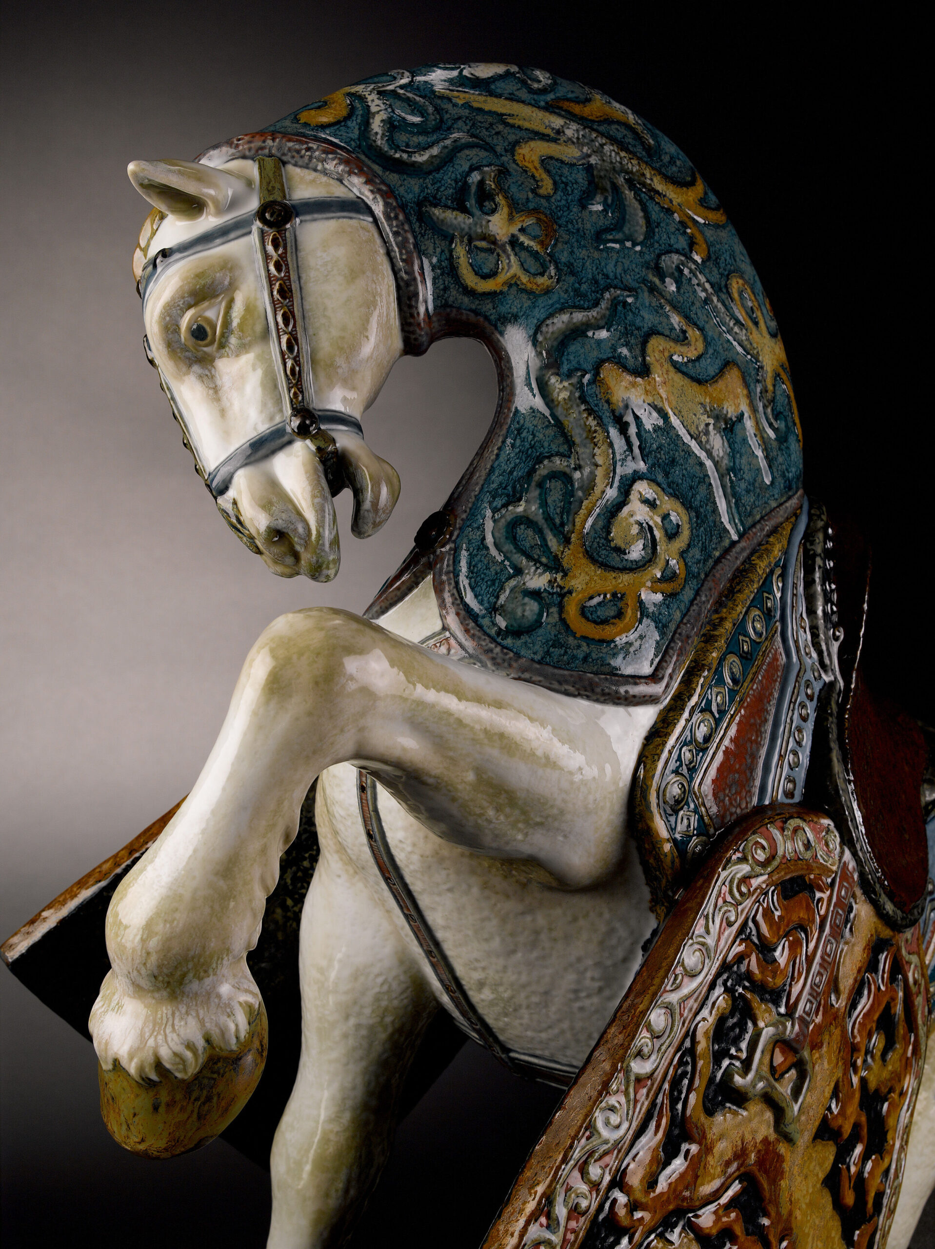 Oriental Horse Sculpture. Glazed. Limited Edition 11 Oriental Horse Sculpture. Glazed. Limited Edition 11