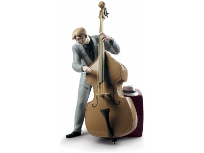 Jazz Bassist Figurine