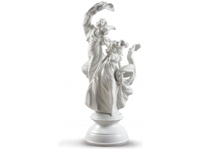 Allegory of Liberty Woman Figurine. White