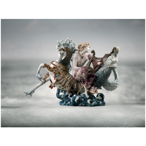 Arion on A Seahorse Sculpture. Limited Edition 6
