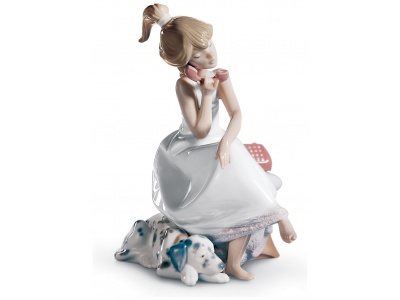 Chit-Chat Girl Figurine