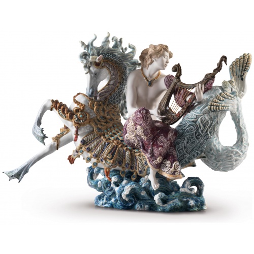 Arion on A Seahorse Sculpture. Limited Edition 8