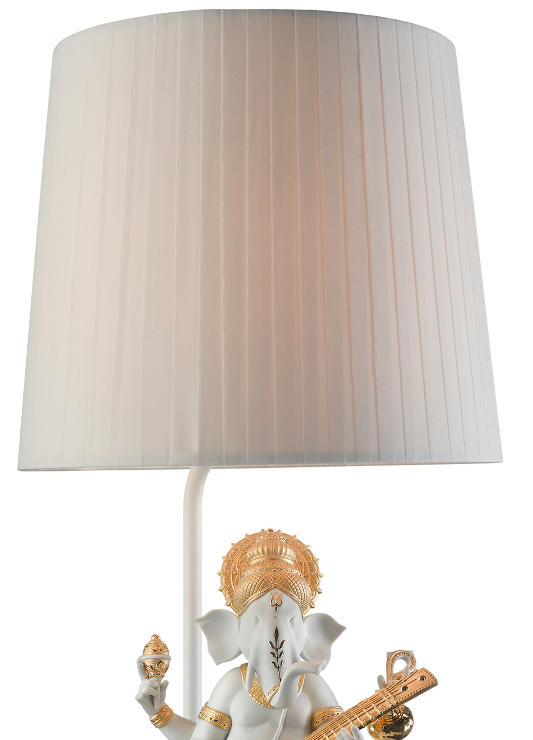 Veena Ganesha Table Lamp. Golden Luster (UK) 5 Veena Ganesha Table Lamp. Golden Luster (UK) 5