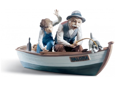 Fishing with Gramps Figurine