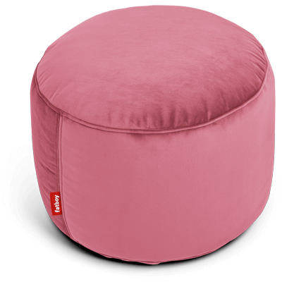 Point Velvet Ottoman Deep Blush 3 Point Velvet Ottoman Deep Blush 3