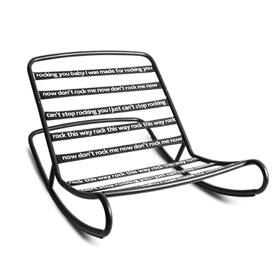 Rock n Roll Rocking chair Rock n Roll Black 3 Rock n Roll Rocking chair Rock n Roll Black 3