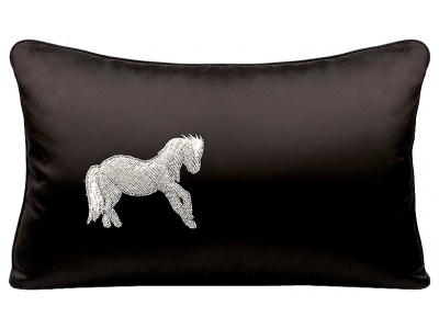 Cheval Debout beaded cushion