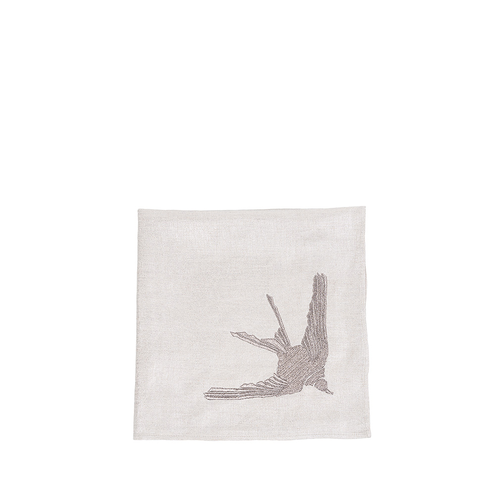 1 Hirondelle embroidered napkin 3