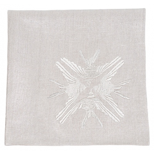 4 Hirondelles embroidered napkin 3